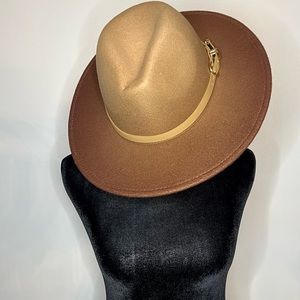 NWOT Brown Ombre Felt OSFM Hat